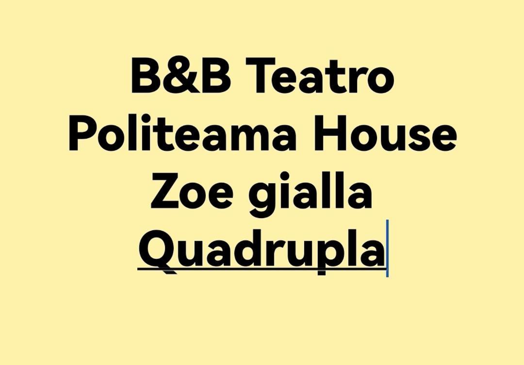 Bed and Breakfast Palermo Centro Zoe Exterior foto